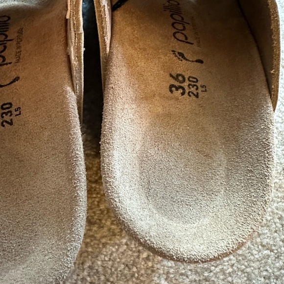 New Nude suede open toe wedge slides size 36 (ladies US size 6) - Picture 12 of 12